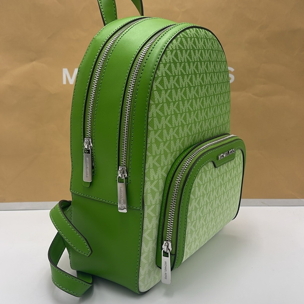 Michael Kors Jaycee Medium Ombré Signature Logo Backpack
Jungle Green 
NWT - Picture 3 of 16